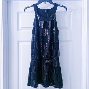 NWT White House Black Market Black Sequin Dress